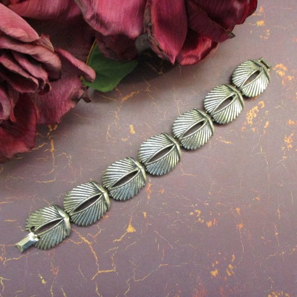 TORTOLANI Sterling Plate Classic Link Bracelet~ Designer VINTAGE Silver Bracelet - Picture 3 of 14